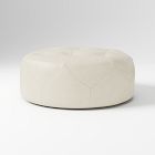 Open Box: Brighton Ottoman (41" W) - Vegan Leather, Snow