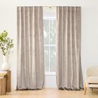 Open Box: Luster Velvet Blackout Curtain, Simple Taupe, 48x84