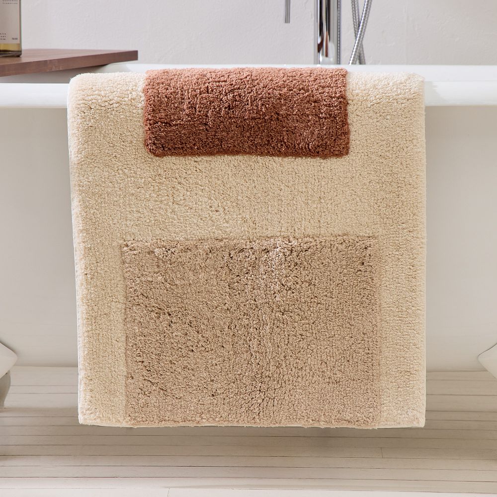Soft Blocks Bath Mat - 20x34, Baked Clay