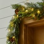 Pre-Lit Faux Cypress Pine Garland