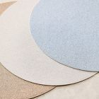Heathered Easy-Care Round Placemat Sets