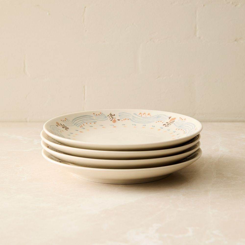 Diya Stoneware Salad Plates - Stoneware Mix, Set of 4