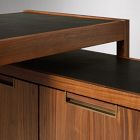 Hughes L-Shaped Desk with Storage Cabinet (56")