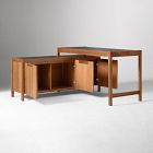 Hughes L-Shaped Desk with Storage Cabinet (56")