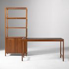 Hughes Desk (56") &amp; Tall Bookcase (34") Set