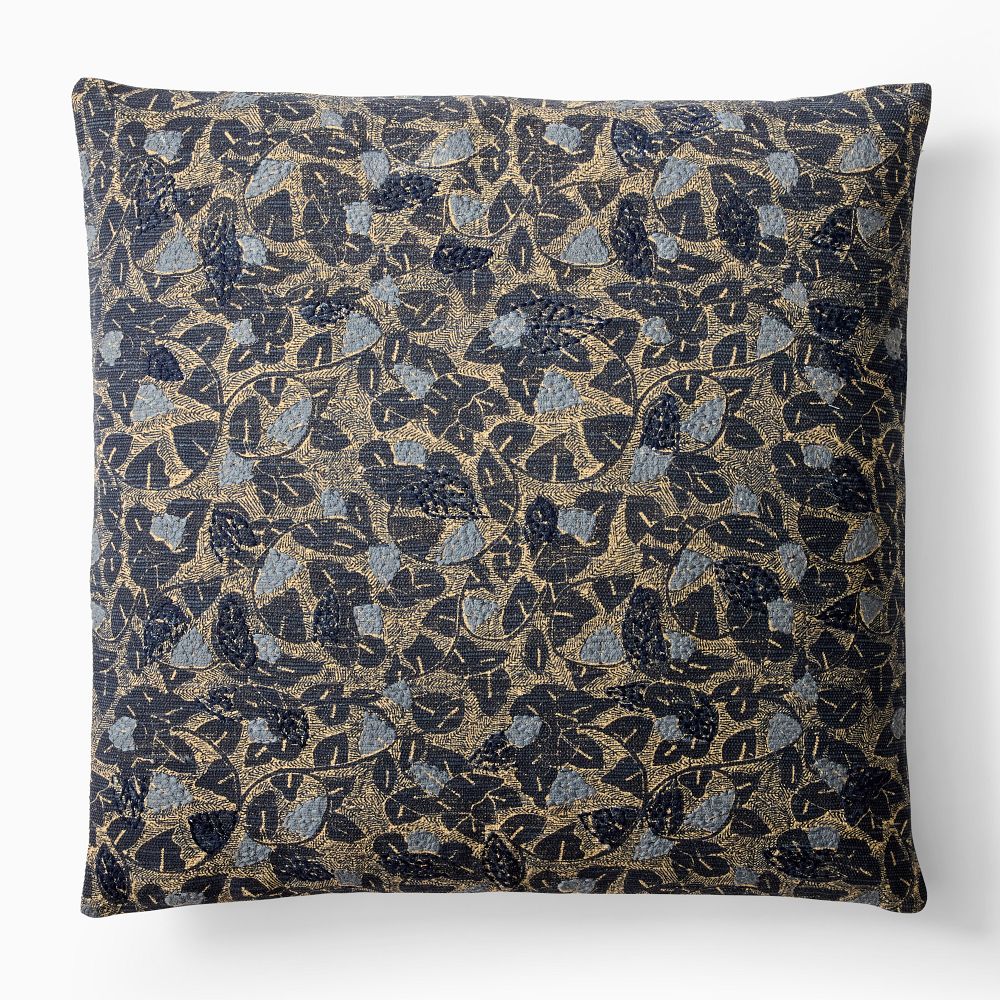 Batik Vine Pillow Cover - 20x20, Midnight