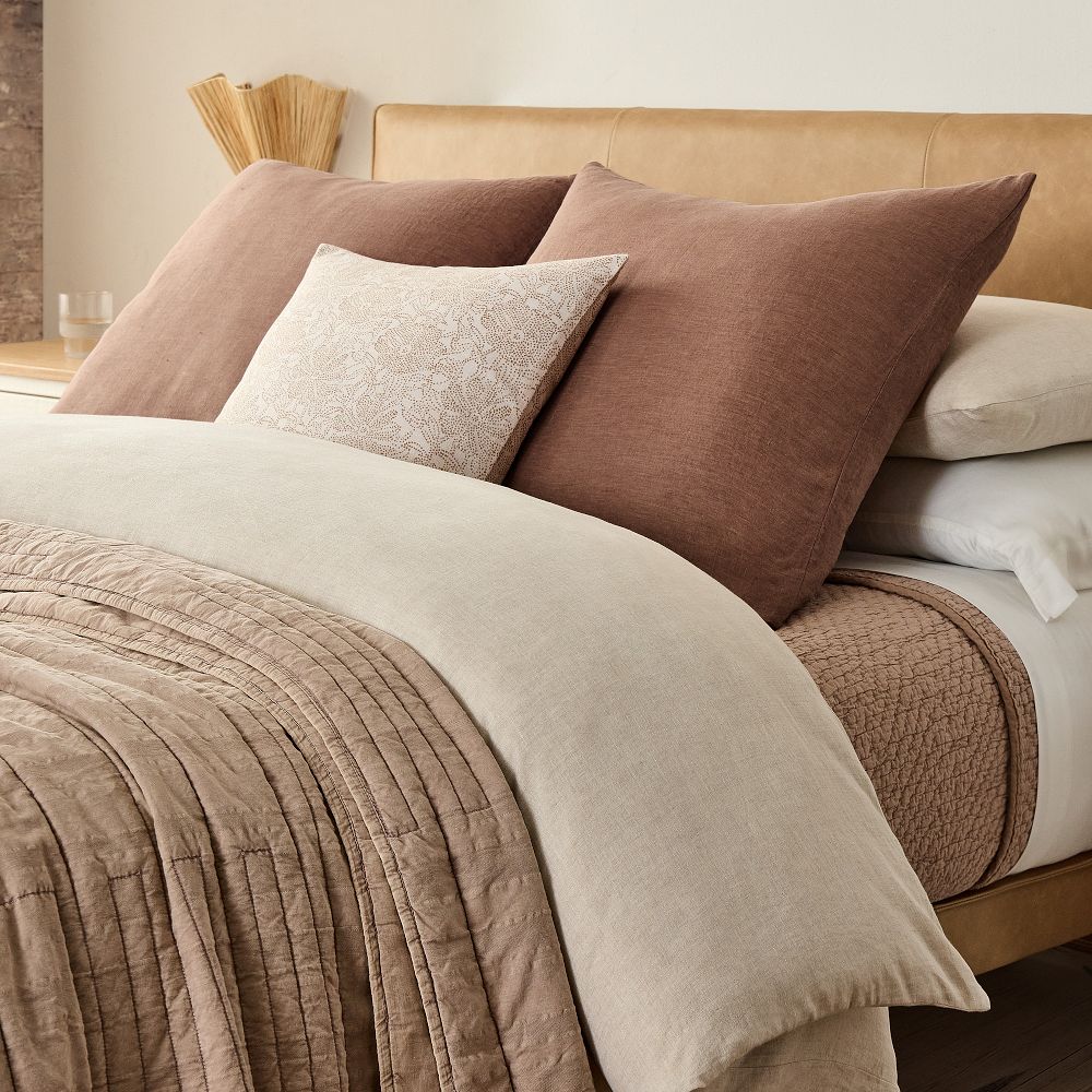European Flax Linen Duvet Cover & Shams - Cali King