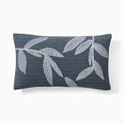 Embroidered Flora Pillow Cover