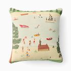 Outdoor Lake Life Scene Pillow