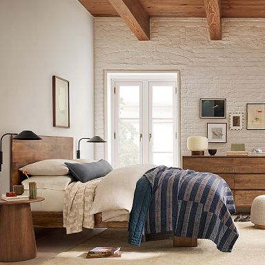 Stripe Patchwork Quilt & Shams