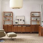 Hughes Tall Bookcases (34") &amp; Open/Closed Storage Cabinet (66") Set