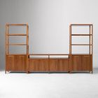 Hughes Tall Bookcases (34") &amp; Open/Closed Storage Cabinet (66") Set