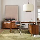 Hughes Desk with Storage Cabinet (56") and Open/Closed Storage Cabinet (66") Set