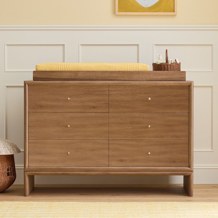 Mid-Century 6-Drawer Changing Table (56") | West Elm