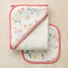 Little Gardener Nursery Bath Wrap &amp; Wash Cloth Set