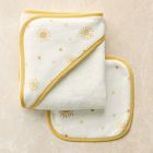 Sunshine Nursery Bath Wrap &amp; Wash Cloth Set
