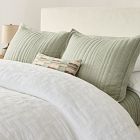 European Flax Linen Linework Quilt &amp; Shams