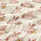 Pink Chicken Bunny Swaddle Set