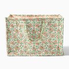 Pink Chicken Quilted Floral Diaper Caddy