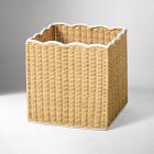 Scallop Rattan Bin