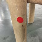 Open Box: Anton Leather Dining Chair - Sierra Leather Snow, Cerused White