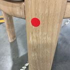 Open Box: Anton Leather Dining Chair - Sierra Leather Snow, Cerused White