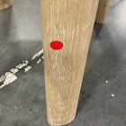 Open Box: Anton Leather Dining Chair - Sierra Leather Snow, Cerused White