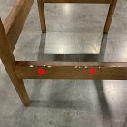 Open Box: Framework Leather Counter Stool (26.5") - Saddle Leather Nut, Burnt Wax Finish