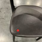 Open Box: Scooped Ash Wood Leather Dining Armchair - Sonoma Black