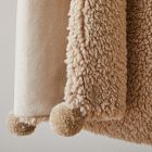 Sherpa Pom Pom Throw