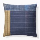 Offset Indigo Patchwork Pillow Cover