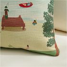 Outdoor Lake Life Scene Pillow