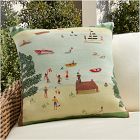 Outdoor Lake Life Scene Pillow