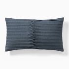 Neutral Striped Textured Pillow Cover &amp; Throw Set