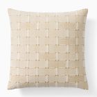 Neutral Striped Textured Pillow Cover &amp; Throw Set