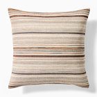 Neutral Striped Textured Pillow Cover &amp; Throw Set
