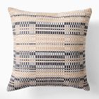 Black &amp; Natural Woven Outdoor Pillow Set