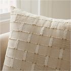 Embroidered Modern Blocks Pillow Cover