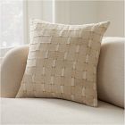 Embroidered Modern Blocks Pillow Cover
