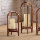 Pedestal Wood Lanterns
