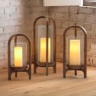 Pedestal Wood Lanterns