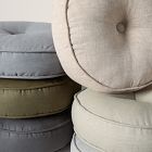 European Flax Linen Round Pillow