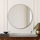 Thin Metal Round Wall Mirror