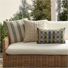 Outdoor Multi Checkerboard Plaid Pillow