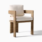 Fluted Outdoor Bistro Table (44") &amp; Westport Barrel Dining Chairs Set