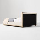 Aggie Cerused Wood &amp; Upholstered Bed