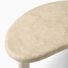 Cannellini Faux Travertine Outdoor Coffee Table (47")