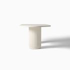 Fluted Outdoor Oval Concrete Dining Table (84")