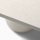 Fluted Outdoor Oval Concrete Dining Table (84")