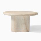 Menorca Faux Travertine Outdoor Coffee Table (32")